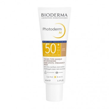 Bioderma Photoderm M SPF50+ Golden 40ml | Αντηλιακό Προσώπου με Χρώμα για την Υπερμελάγχρωση Σκούρα Απόχρωση