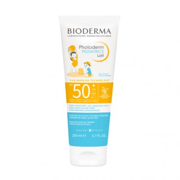 Bioderma Photoderm Pediatrics Lait SPF 50+,200ml | Παιδικό Αντηλιακό για Πρόσωπο & Σώμα για 12m+