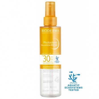 Bioderma Photoderm Eau Solaire BRONZ SPF30 200ml | Ενυδατικό Αντιηλιακό Νερό