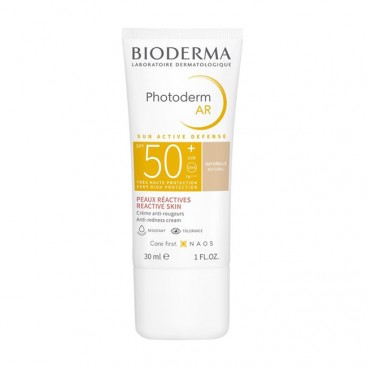 Bioderma Photoderm AR SPF50+ 30ml | Αντιηλιακή Κρέμα Προσώπου για την Ερυθρότητα Φυσική Απόχρωση