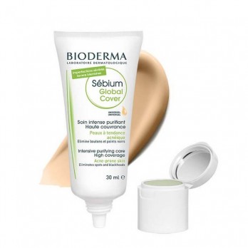 Bioderma Sebium Global Cover 30ml | Θεραπεία Ατελειών με Χρώμα 