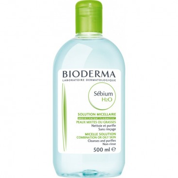 Bioderma Sebium Η2Ο 500ml | Διάλυμα Καθαρισμού για Δέρμα Λιπαρό με Τάση Ακμής