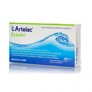 Bausch & Lomb Artelac Ectoin 20x0.5ml | Οφθαλμικές Σταγόνες για την Αλλεργική Επιπεφυκίτιδα