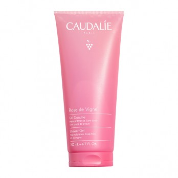 Caudalie Rose de Vigne Shower Gel  200 mL | Αφρόλουτρο Σώματος με Άρωμα Τριαντάφυλλο, Ραβέντι & Μόσχο.