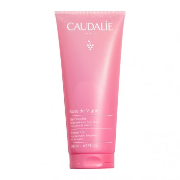 Caudalie Rose de Vigne Shower Gel  200 mL | Αφρόλουτρο Σώματος με Άρωμα Τριαντάφυλλο, Ραβέντι & Μόσχο.