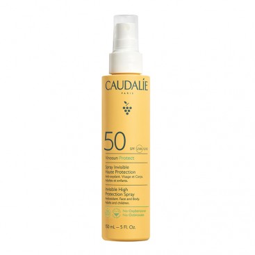 Caudalie Vinosun Protect Invisible High Protection Spray SPF50 150ml | Αντηλιακό Σπρέι Προσώπου & Σώματος 