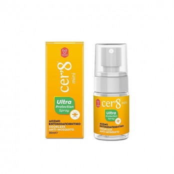 Cer'8 Mini Ultra Protection Spray 30ml | Άοσμο Εντομοαπωθητικό Σπρέι