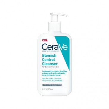 CeraVe Blemish Control Cleanser 236ml | Καθαριστικό Τζελ Προσώπου για Ατέλειες & Μαύρα Στίγματα