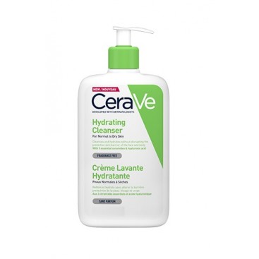 CeraVe Hydrating Cleanser 1lt for Normal ro Dry Skin | Κρέμα Καθαρισμού Προσώπου & Σώματος για Κανονικό έως Ξηρό Δέρμα