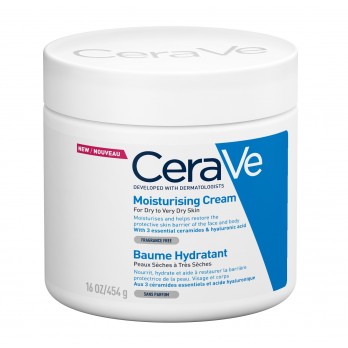 CeraVe Moisturising Cream 454g | Ενυδατική Κρέμα Προσώπου & Σώματος για το Ξηρό Δέρμα