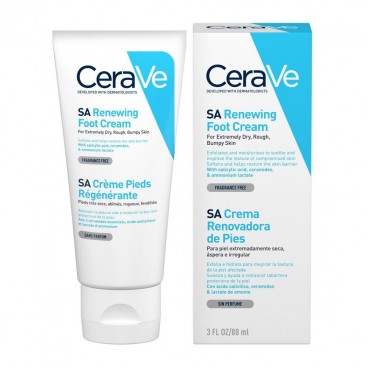 CeraVe SA Renewing Foot Cream 88ml | Αναπλαστική Κρέμα Ποδιών