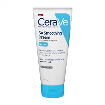 CeraVe SA Smoothing Cream 177ml | Ενυδατική & Απολεπιστική Κρέμα με 10% Ουρία για Ξηρή Επιδερμίδα