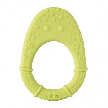 Chicco Silicone Teether Super Soft 1τμχ | Κρίκος Οδοντοφυΐας Σιλικόνη Soft 2Μ+