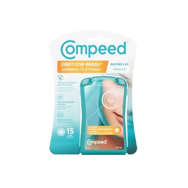 Compeed Anti-Spots 15τμχ | Επιθέματα Καθαρισμού & Κάλυψης για Σπυράκια 