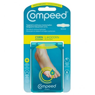 Compeed Corn Moist Plasters 6τμχ | Ενυδατικά Επιθέματα για Κάλους