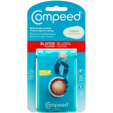 Compeed  Blister Underfoot 5τμχ |Επιθέματα για Φουσκάλες Κάτω Από το Πέλμα 