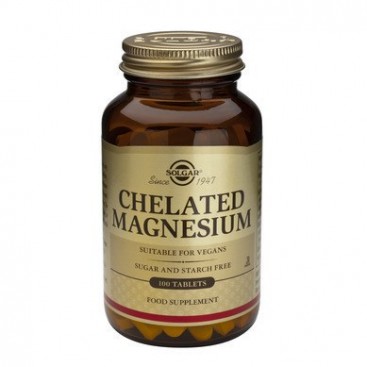 Solgar Chelated Magnesium 100mg 100tabs | Μαγνήσιο - Υγεία νευρικού συστήματος, μυών καρδιάς