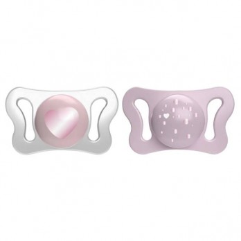 Chicco Physio Forma Micro Pink 0-2m, 2τμχ | Πιπίλα Σιλικόνης Ροζ από 0-2 μηνών