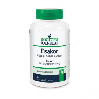 Doctor's Formulas Esakor 90softgels | Φόρμουλα Ιχθυελαίων EPA 540mg - DHA 360mg