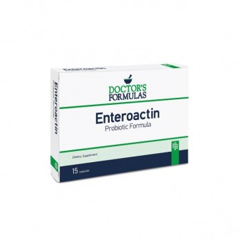 Doctor's Formulas Enteroactin 400mg, 15caps | Φόρμουλα Προβιοτικών για την Καλή Λειτουργία του Εντέρου.