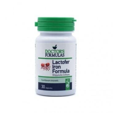 Doctor's Formulas Lactofer Iron Formula  30 tabs | Συμπλήρωμα Διατροφής με Σίδηρο, Λακτοφερίνη, Χαλκό & Βιταμίνες