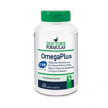 Doctor's Formulas Omegaplus 60softgels | Συμπλήρωμα Διατροφής, Φόρμουλα Ιχθυελαίων