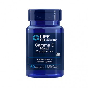 Life Extension Gamma E Tocopherol Sesame Lig. 60softgels |Συμπλήρωμα Διατροφής Βιταμίνης Ε