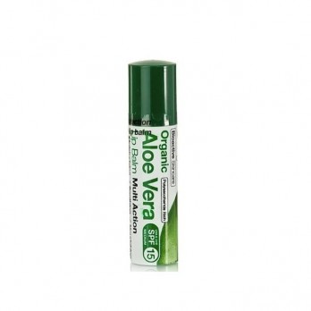 Dr. Organic Aloe Vera Lip Care Stick SPF15 5.7gr | Ενυδατικό Χειλιών με Βιολογική Αλόη Βέρα 