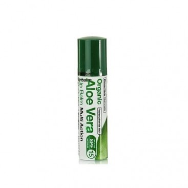 Dr. Organic Aloe Vera Lip Care Stick SPF15 5.7gr | Ενυδατικό Χειλιών με Βιολογική Αλόη Βέρα 