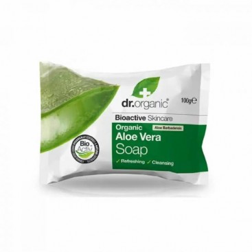 Dr.Organic Aloe Vera Soap 100gr | Σαπούνι Σώματος σε Μορφή Μπάρας με Βιολογική Αλόη Βέρα 