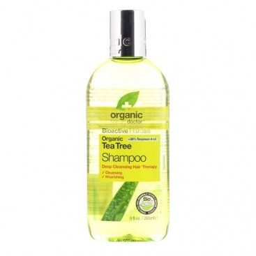 Dr. Organic Tea Tree Shampoo 265ml | Σαμπουάν με Βιολογικό Τεϊόδεντρο 