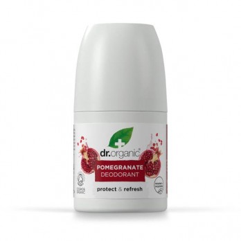 Dr. Organic Pomegranate Deodorant 50ml | Αποσμητικό σε Μορφή Roll-on με Βιολογικό Ρόδι