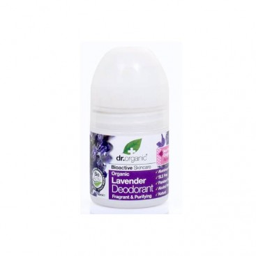 Dr. Organic Lavender Deodorant 50ml | Aποσμητικό σε μορφή Roll-on με Βιολογική Λεβάντα