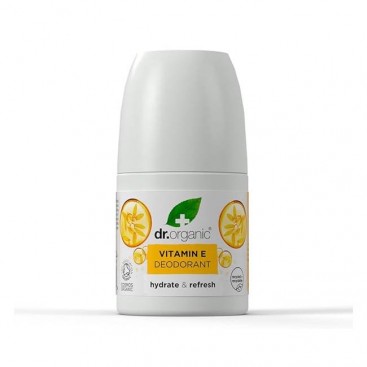 Dr. Organic Vitamin E Deodorant 50ml | Αποσμητικό σε Μορφή Roll-on με Βιολογική Βιταμίνη E