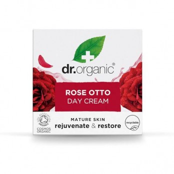 Dr. Organic Rose Otto Day Cream 50ml | Αντιγηραντική Κρέμα Ημέρας με Βιολογικό Έλαιο Τριαντάφυλλου