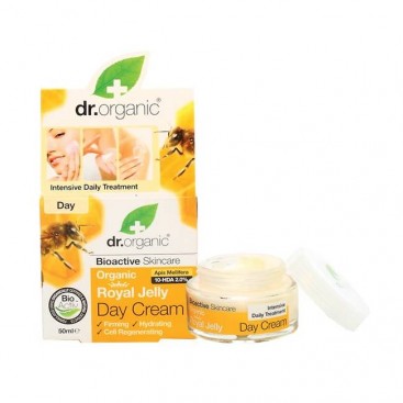 Dr. Organic Royal Jelly Day Cream 50ml | Ενυδατική Κρέμα Ημέρας με Βιολογικό Βασιλικό Πολτό