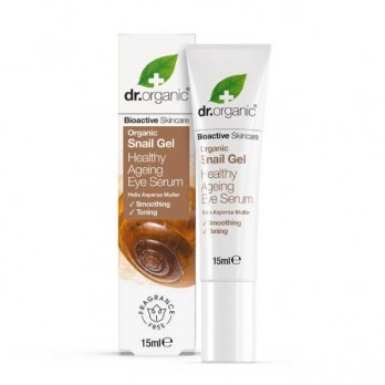 Dr. Organic Snail Gel Eye Serum 15ml | Aντιγηραντικός Ορός Ματιών με Έκκριμα Σαλιγκαριού