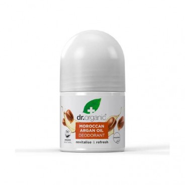 Dr. Organic Moroccan Argan Oil Deodorant 50ml | Αποσμητικό Roll-On με Βιολογικό Έλαιο Αργκάν 