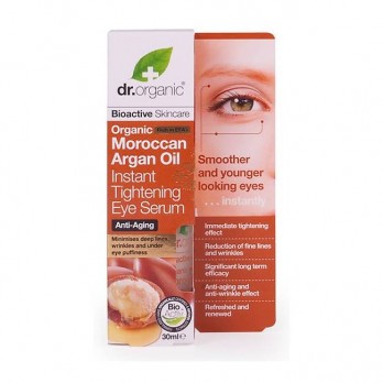 Dr. Organic Moroccan Argan Oil Instant Tightening Eye Serum 30ml | Ορός Ματιών με Βιολογικό Έλαιο Αργκάν 