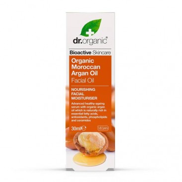 Dr. Organic Moroccan Argan Oil Facial Oil 30ml | Έλαιο Προσώπου με Βιολογικό Έλαιο Αργκάν