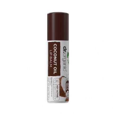 Dr. Organic Virgin Coconut Oil Lip Balm 5.7ml | Lip Balm Χειλιών με Βιολογικό Έλαιο Καρύδας