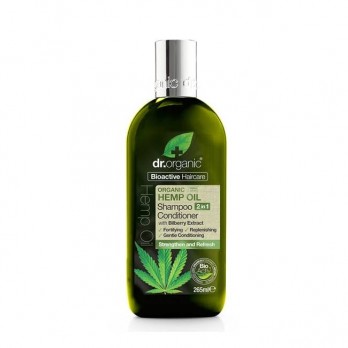 Dr. Organic Hemp Oil Shampoo & Conditioner 265ml | Σαμπουάν και Μαλακτική Κρέμα Μαλλιών 2 σε 1 