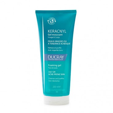 Ducray Keracnyl Gel Moussant 200ml | Καθαριστικό Προσώπου & Σώματος για Ακνεικά Δέρματα 