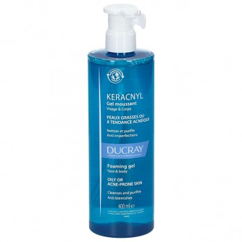 Ducray Keracnyl Gel Moussant 400ml | Καθαριστικό Προσώπου & Σώματος για Ακνεικά Δέρματα 