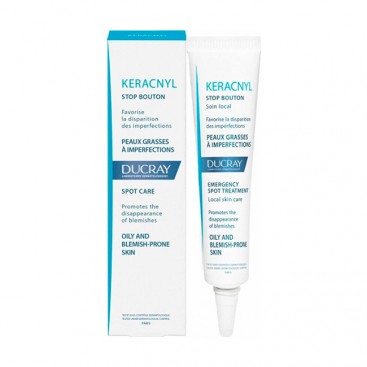 Ducray Keracnyl Stop Bouton 10ml | Kερατορυθμιστικό Gel για Άμεση Δράση