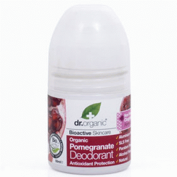 Dr. Organic  Pomegranate Deodorant Αποσμητικό Με Βιολογικό Ρόδι, 50ml