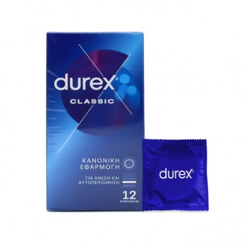 Durex Classic 12τμχ | Κλασικά Προφυλακτικά Κανονική Εφαρμογή