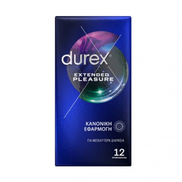 Durex Extended Pleasure 12τμχ | Προφυλακτικά για Απόλαυση Παρατεταμένης Διάρκειας Κανονική Εφαρμογή