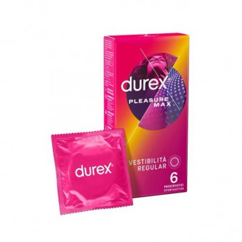 Durex Pleasure Max 6τμχ | Προφυλακτικά με Ραβδώσεις & Κουκκίδες