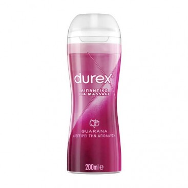 Durex Massage Lube Guarana 200ml | Διεγερτικό Gel για Μασάζ & Λιπαντικό 